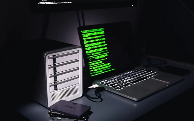 a laptop and a computer
